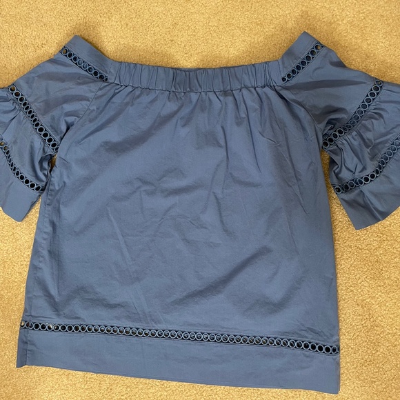 Michael Kors Off Shoulder Bop Blouse Bell Sleeves - Picture 4 of 7